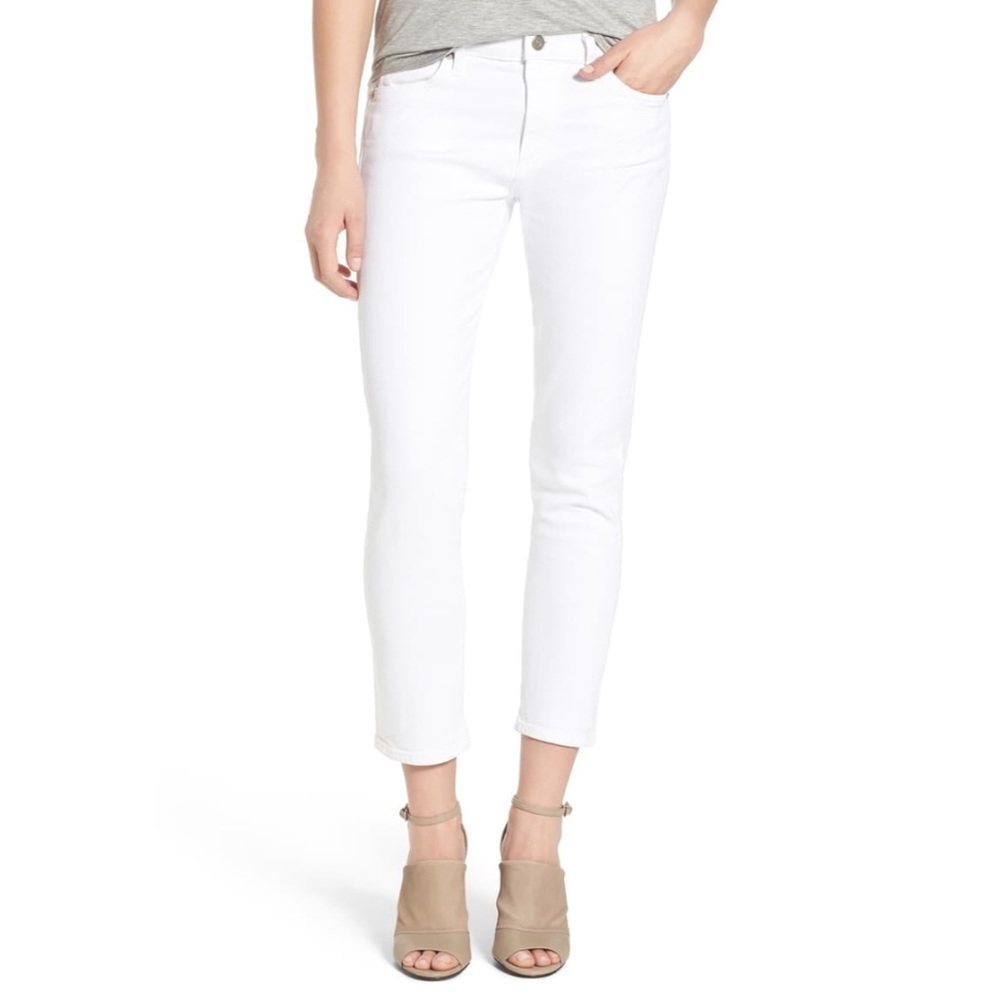 Citizens of Humanity Agnes Crop White Jeans
